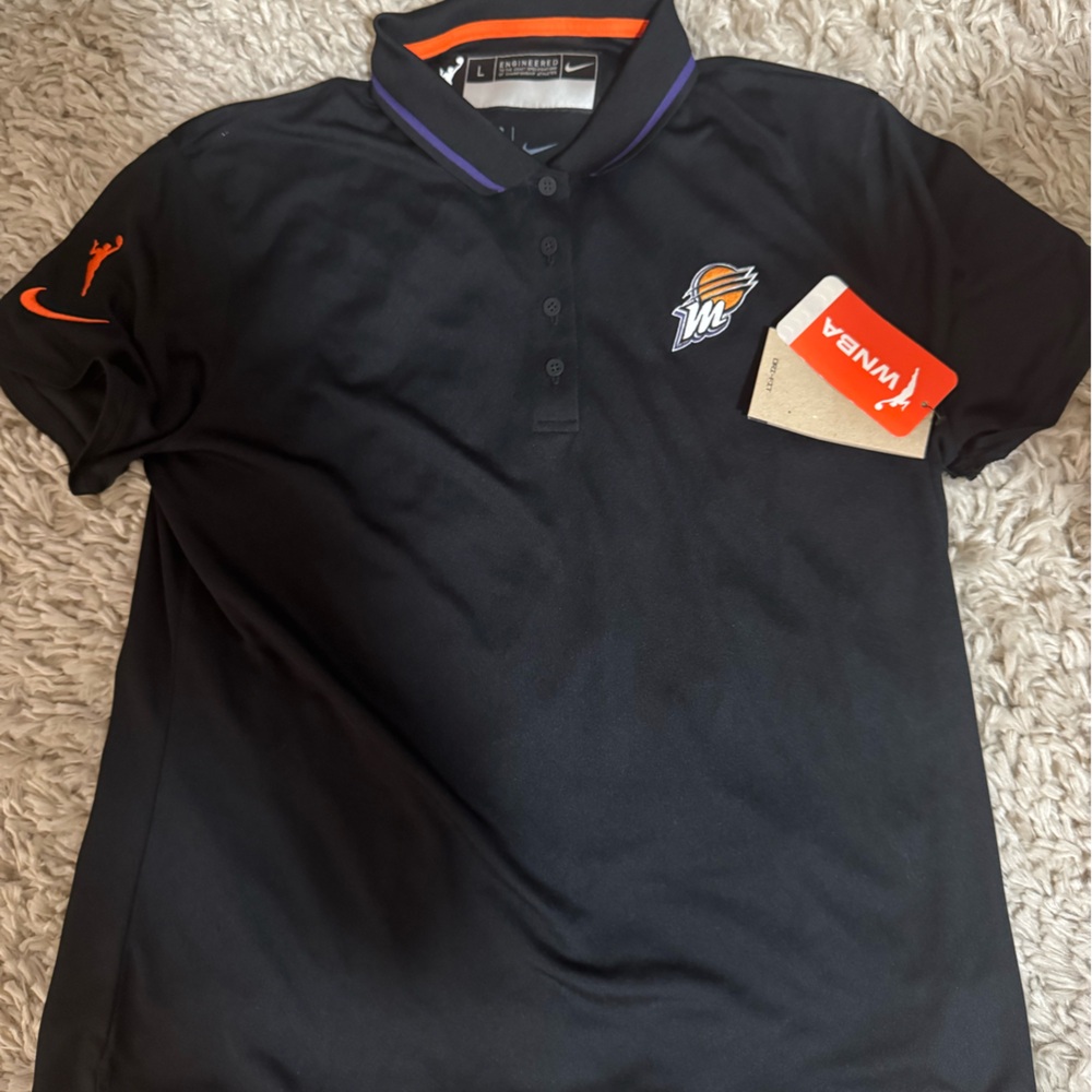 Nike Phoenix Mercury Black Polo Classic Short Sleeve